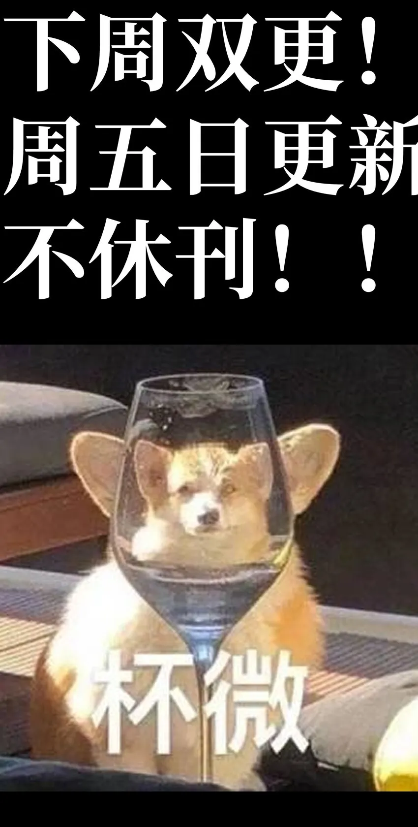公告 下周双更6