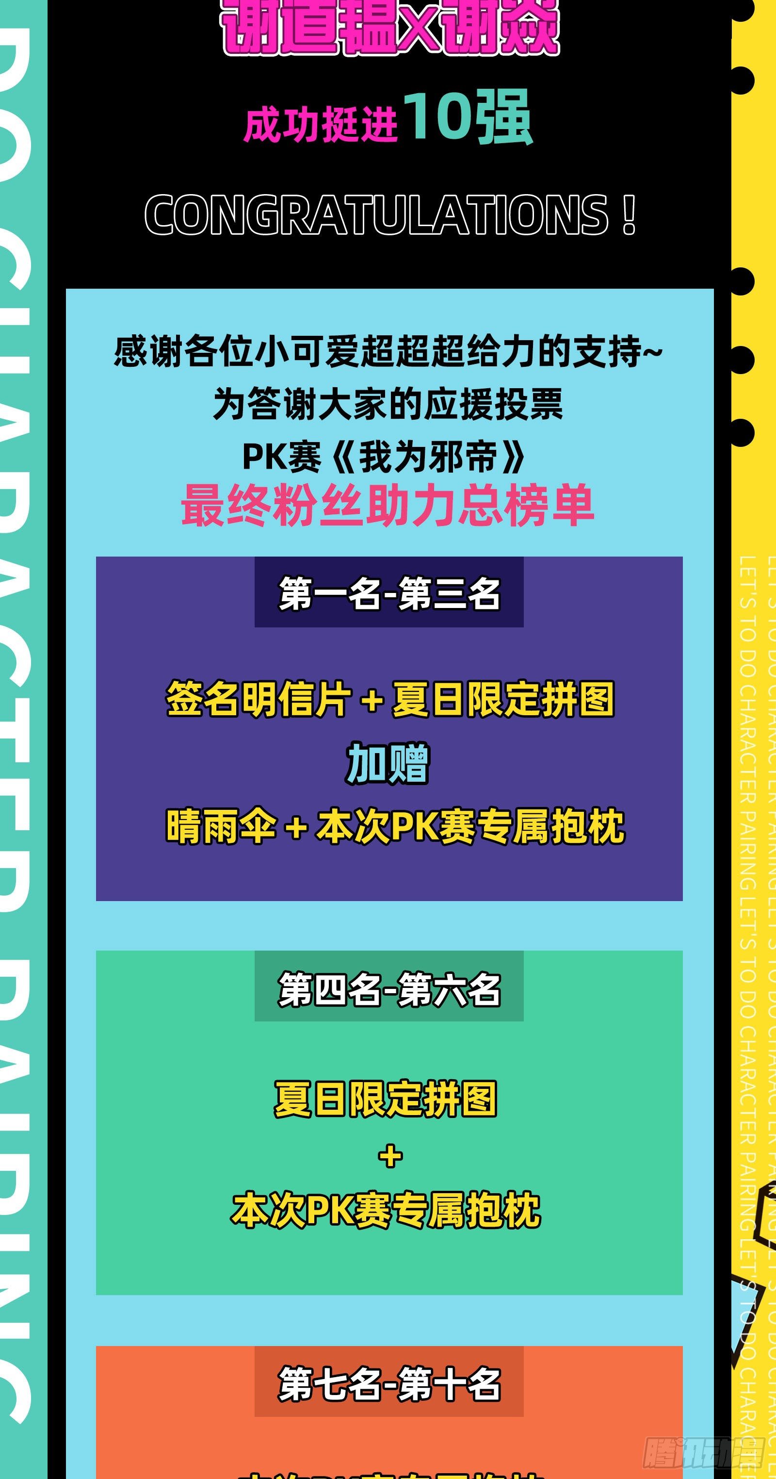 最佳组合PK赛 双谢赠礼1