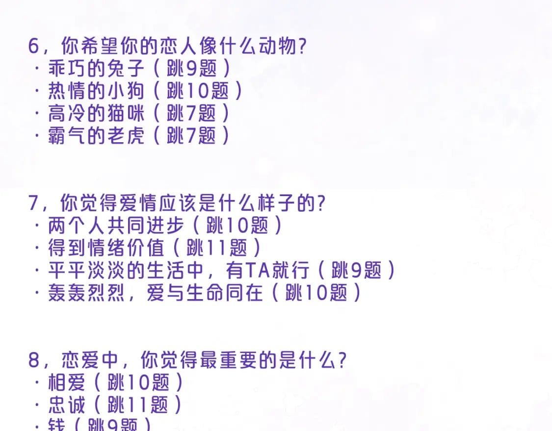 第8期 【互动】测测你的恋爱观像谁3