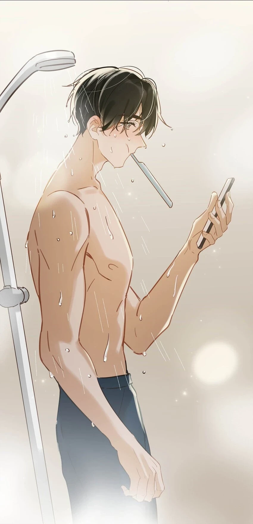 074 裤子脱了。21