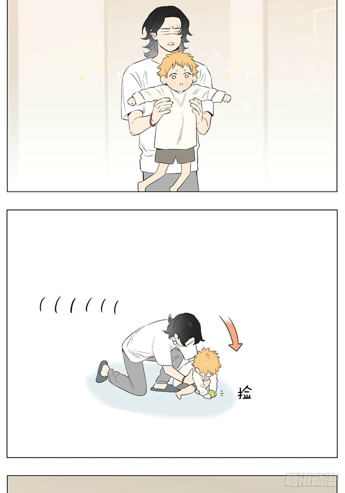 孩子晚上不睡觉。7