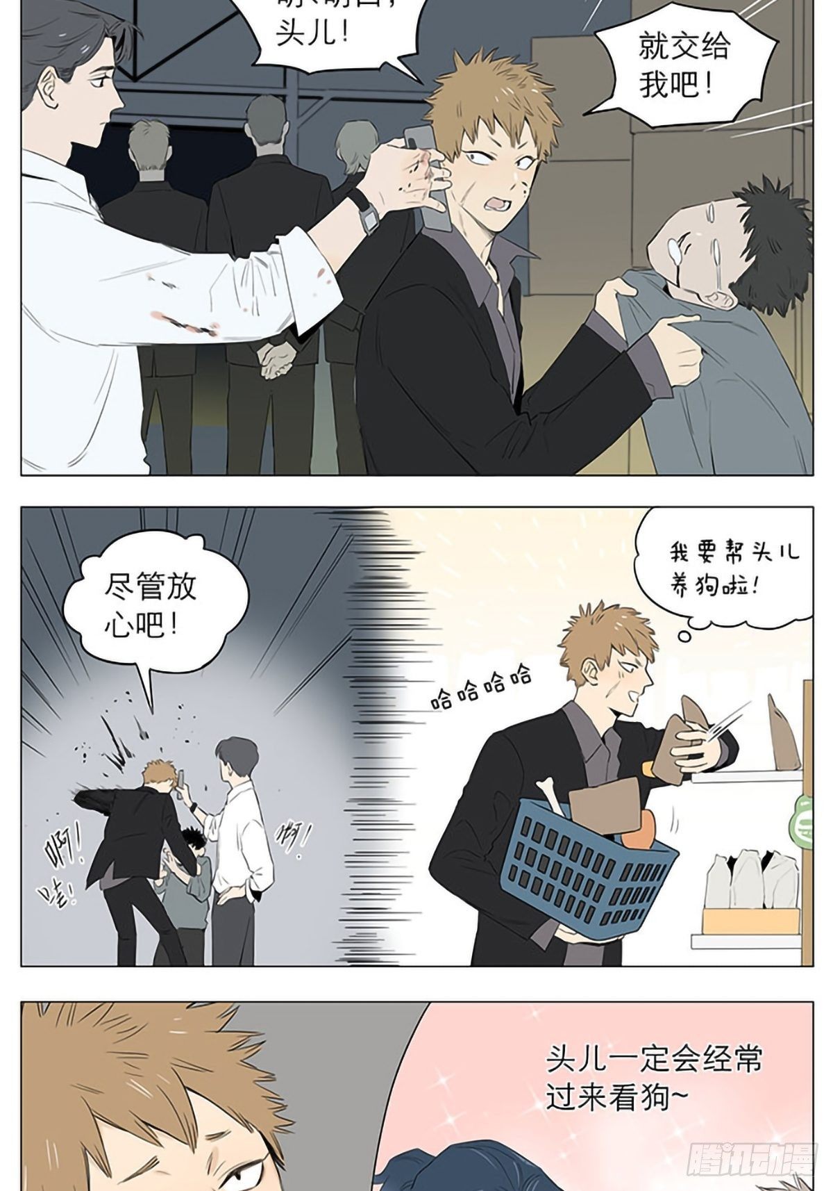 养狗。1