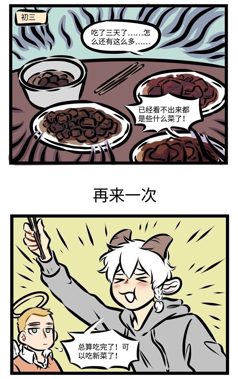 第285话 大年初一做的饭，今天终于吃完了。2