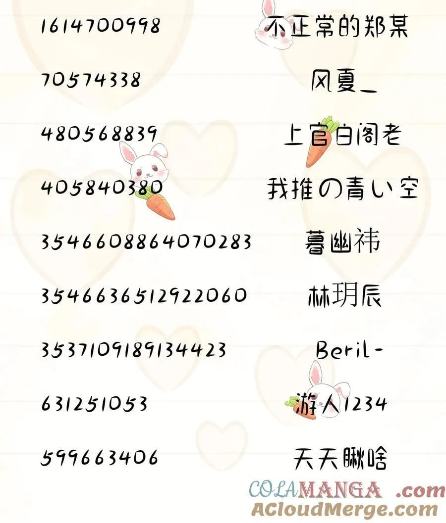 开奖公告 第二卷付费活动中奖名单公布4