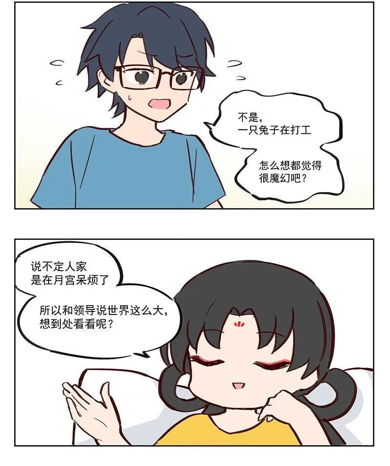 震惊 我看到兔子在打工哎？4