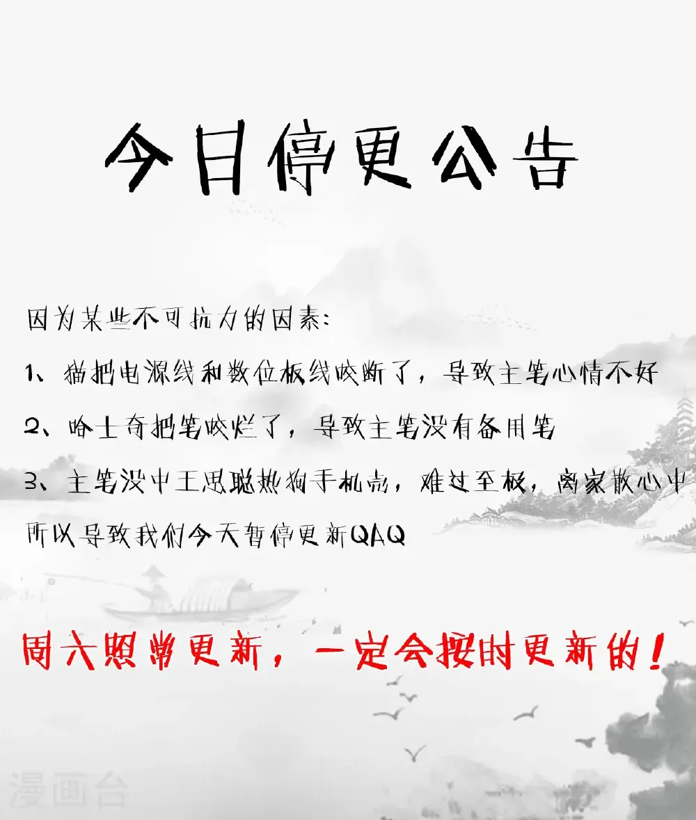 11月21日停更公告0
