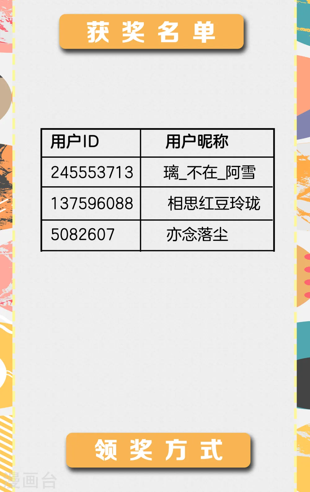 3月供养活动中奖名单1