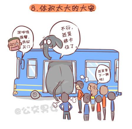 257-十种动物挤公交9