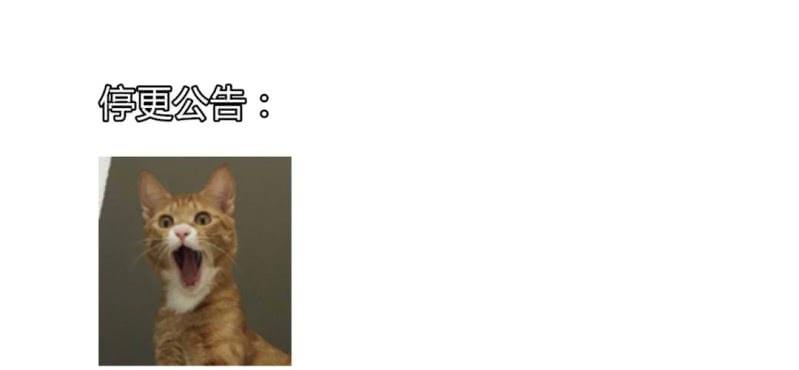 停更公告【周日如常更新0
