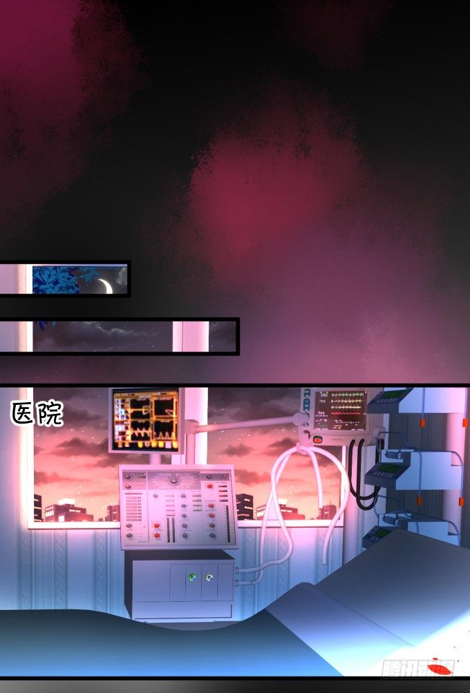 医院天台。3