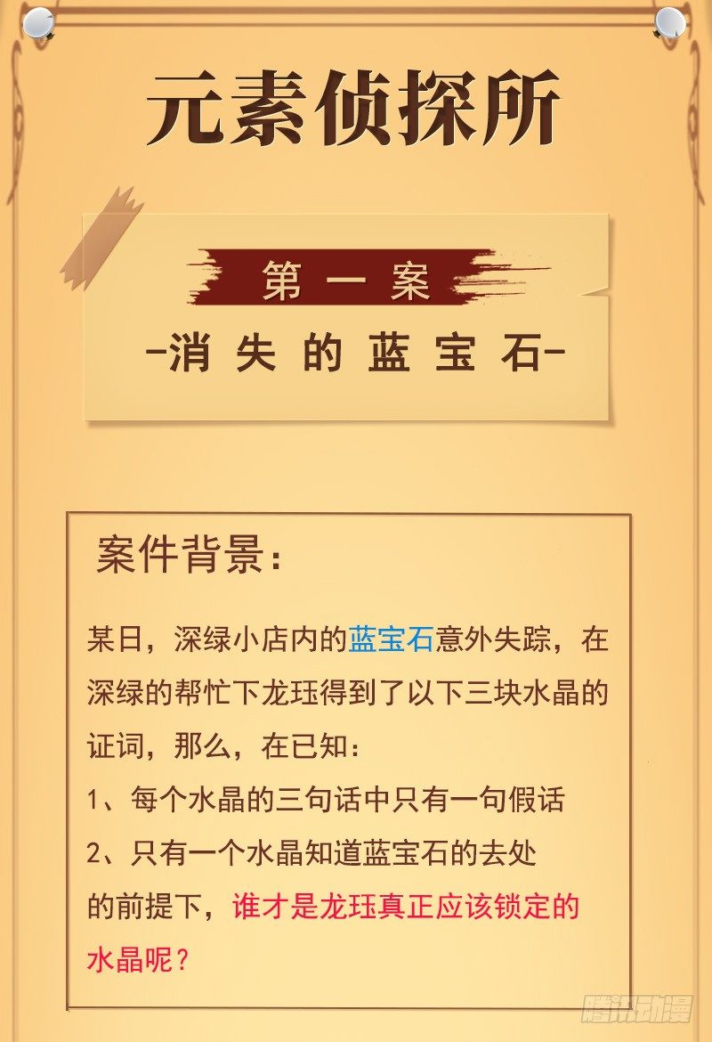 元素侦探所第一案-消失的蓝宝石0