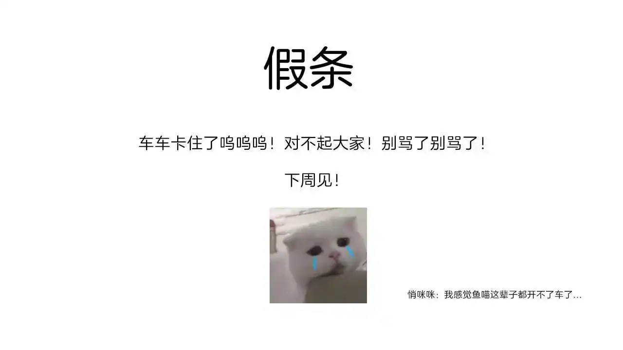 苦涩的假条0