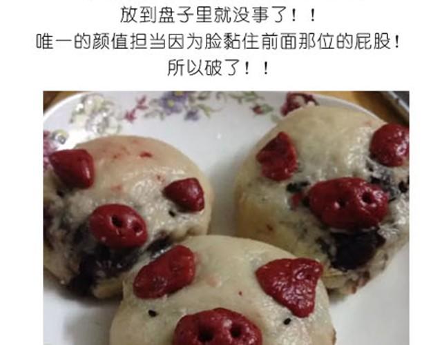可爱的小猪豆沙包20