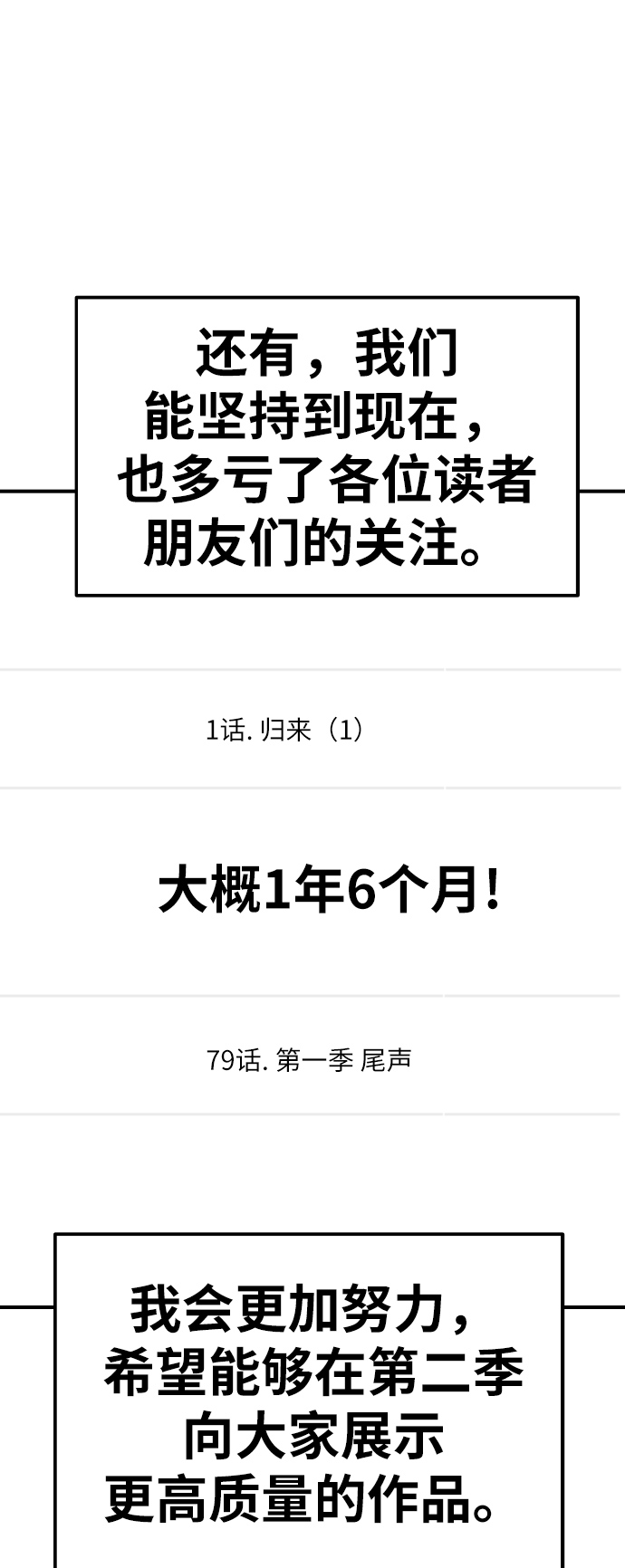 [第80话]第一季 完结後记漫画65