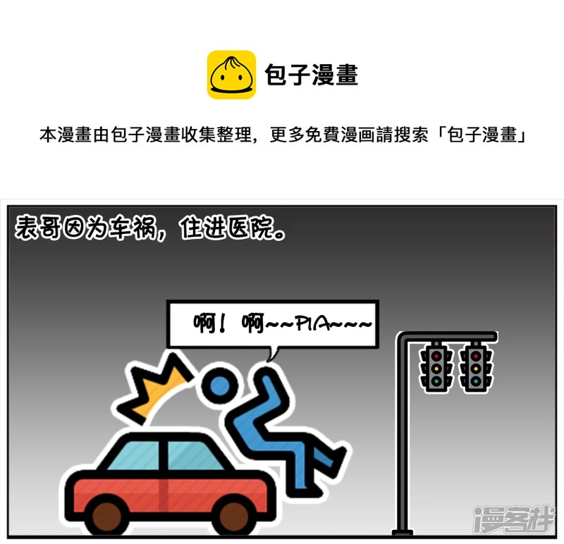 子阳的表哥因爲车祸，住进医院0