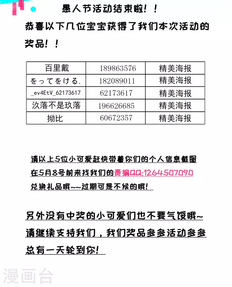 愚人节活动获奖名单1
