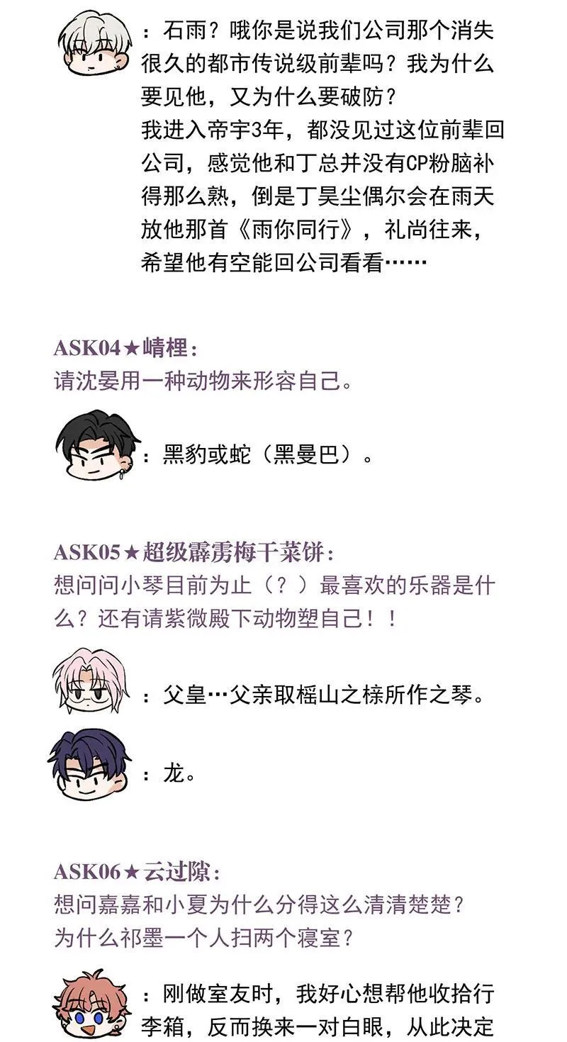 番外：粉丝问答1